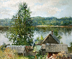 Small house at the river