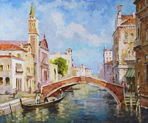 The channel in Venice