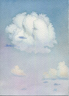 Cabbage clouds, Alexsandr Mukhin-Cheboksarsky