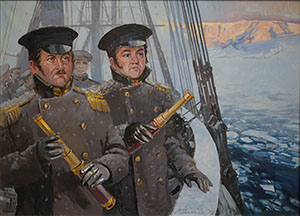 Russians in Antarctica. Bellingshausen and Lazarev