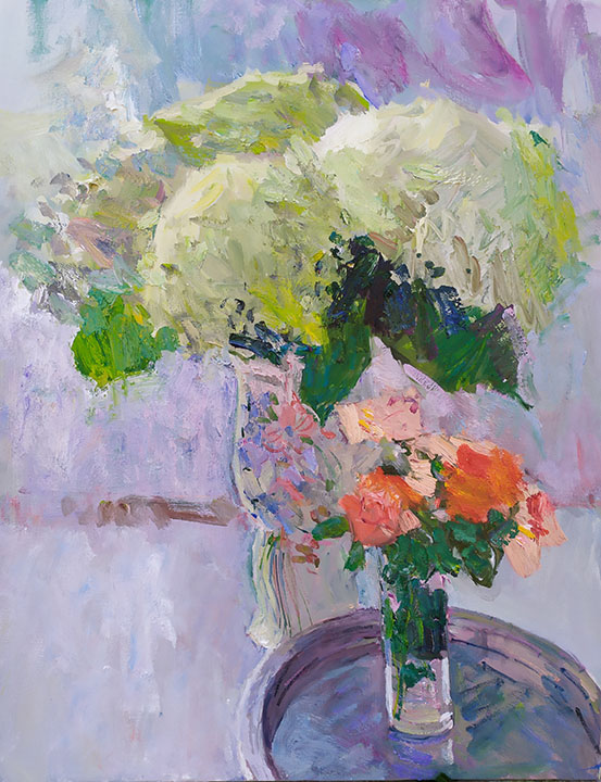Hydrangeas and roses, Peter Bezrukov