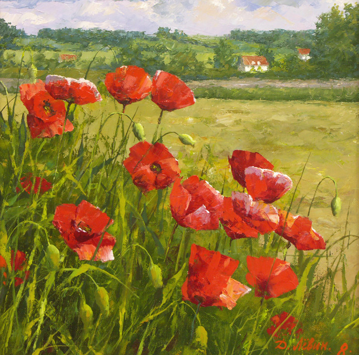 Poppies near Warsaw, Dmitry Levin