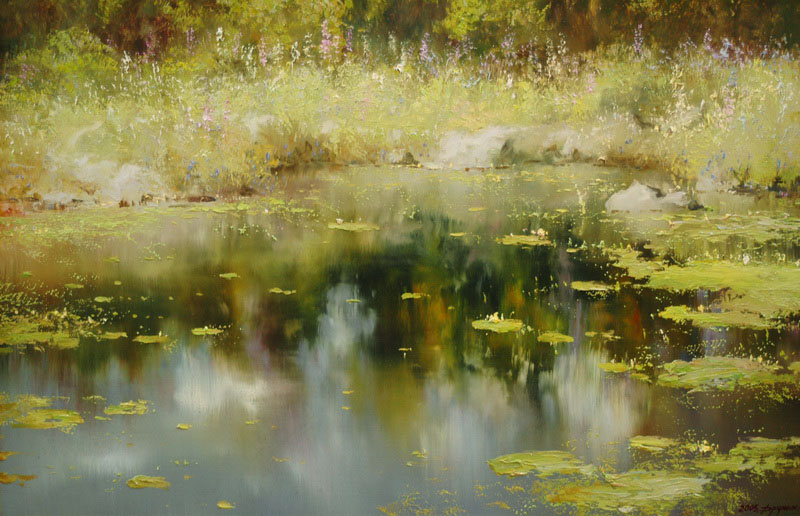 Forest lake, Konstantin Drugin