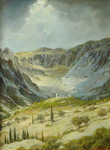 View of the road to Delphi