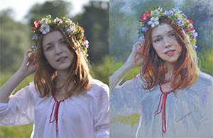 Nastya (portrait to order on the photo)