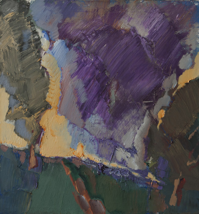 Landscape with a purple cloud, Victor Kalinin
