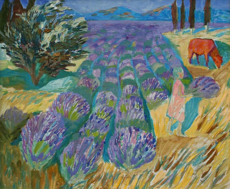 Lavender field, Marina Andrievskaya
