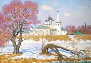 Вид на Суздальский Кремль