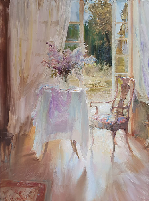 Lilac interior, Maria Sherbinina