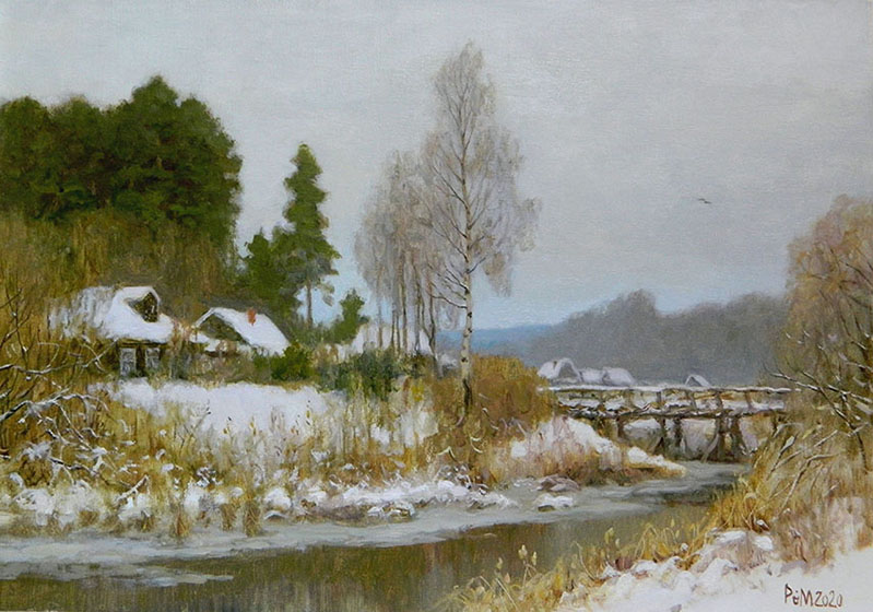 Quiet morning in January, Rem Saifulmulukov