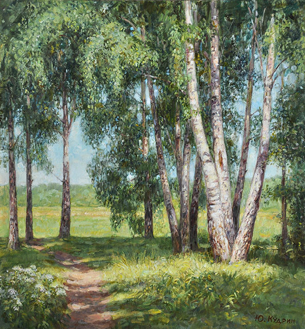 Among the birches, Yuri Kudrin