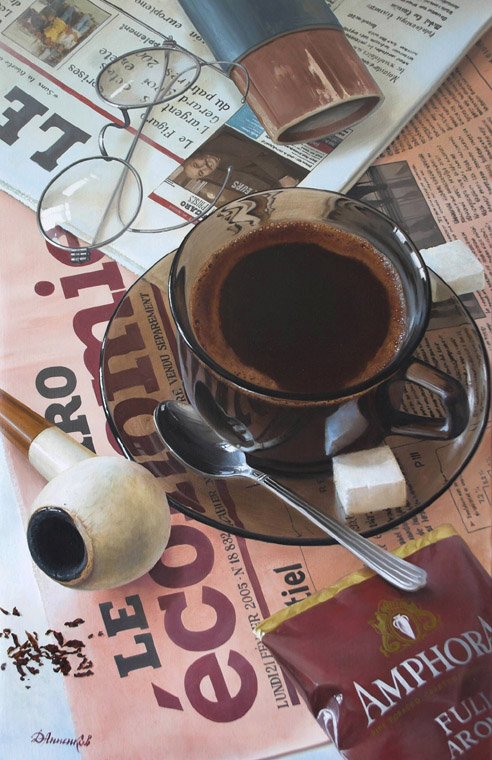 Morning coffee, Dmitri Annenkov