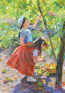 Children in the garden