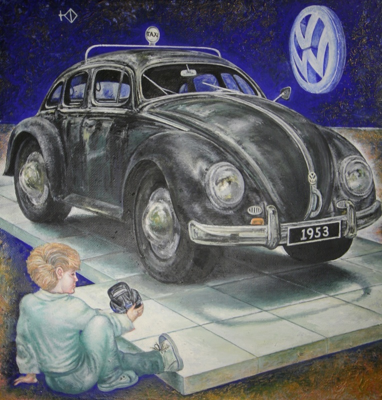 Black Volkswagen Beetle, Julia Fedorova