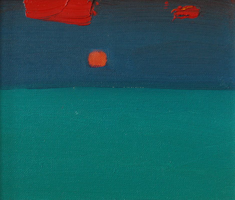 Закат, Бато Дугаржапов- картина полуабстракция, живопись современный импрессионизм