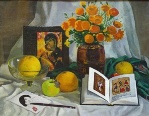 Still life with a book