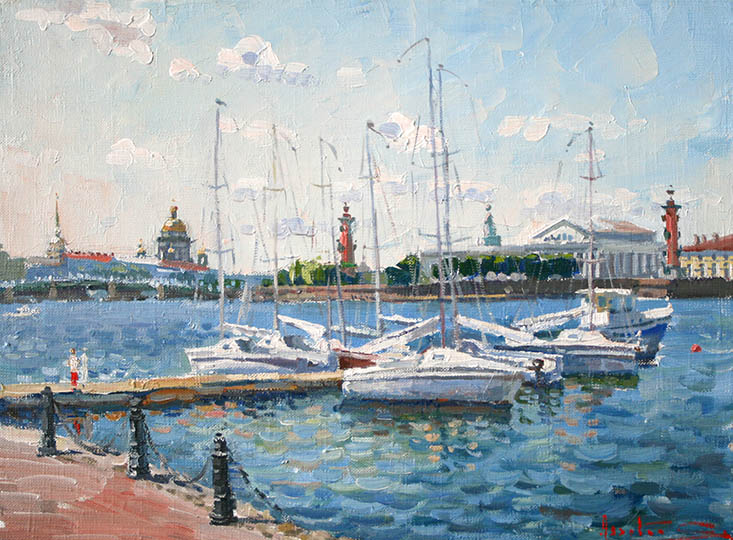 Yachts on the Neva, Sergei Lyakhovitch