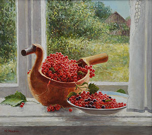 Berries on the windowsill