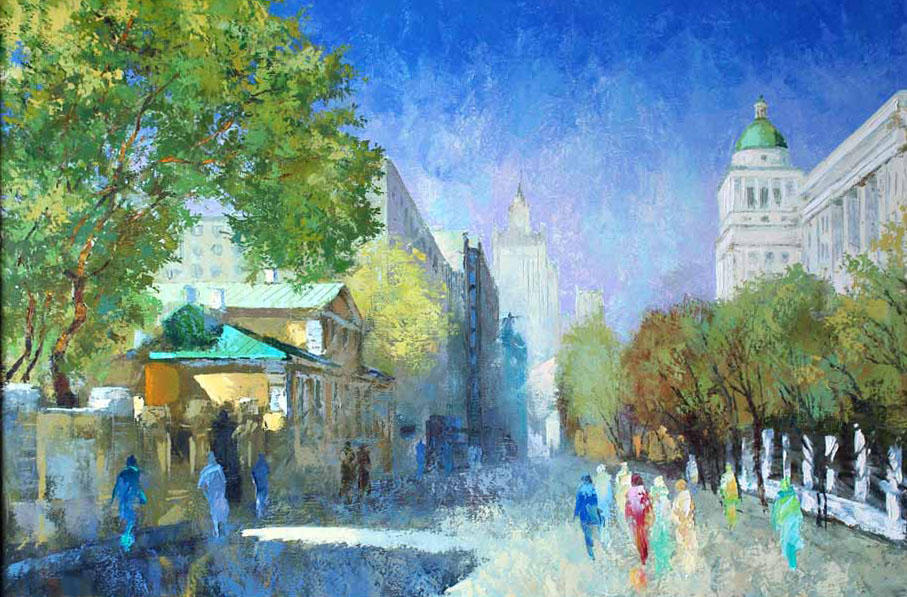 A series the Moscow streets. "Sivcev Vrazhek", Mikhail Brovkin