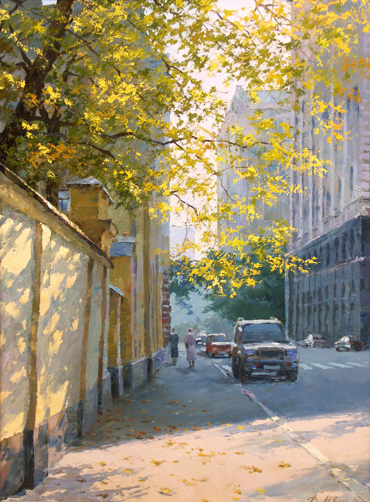 Autumn on the Goncharnaya street. Moscow, Dmitry Levin