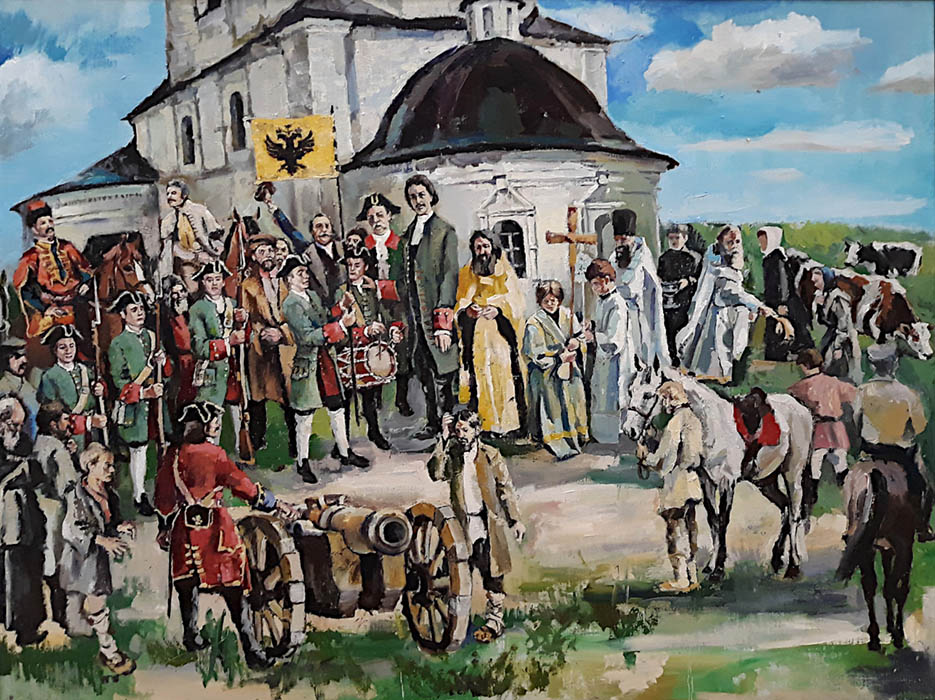 1706 AD. Krasnoye village (Peter the Great’s visit), Vasily Motornov