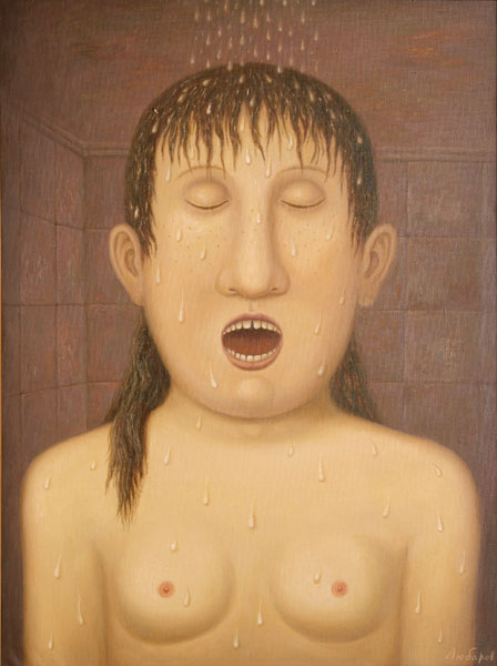 The girl singing in shower-bath, Vladimir Lubarov