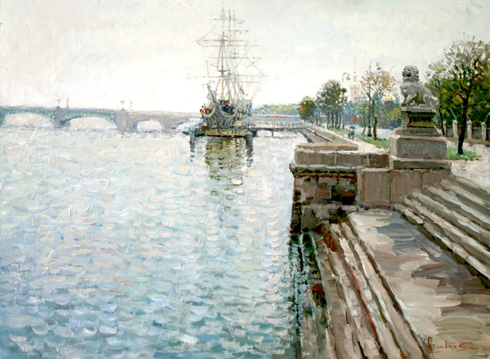 At the Troitsk bridge. St.-Petersburg, Sergei Lyakhovitch