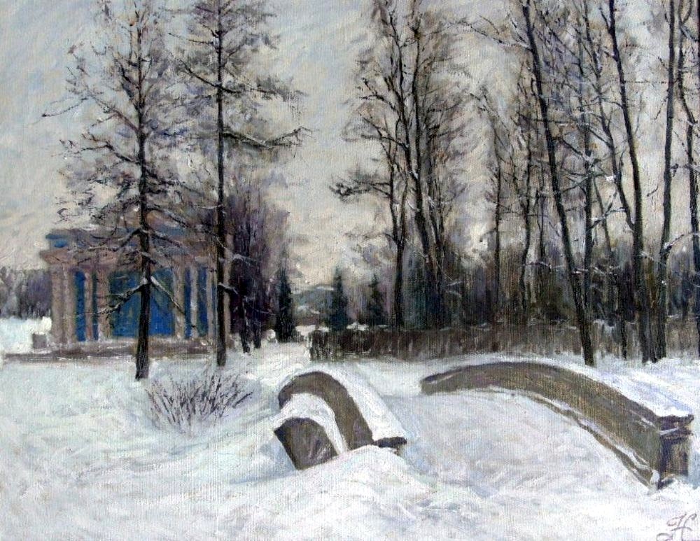 Winter in Tsarskoye Selo, Nikolay Stryuchkov