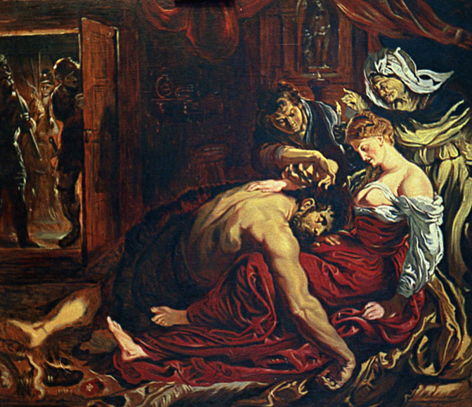 Rubens, Peter Paul (1577-1640) “Samson and Dalila” The copy, Sergei Chaplygin