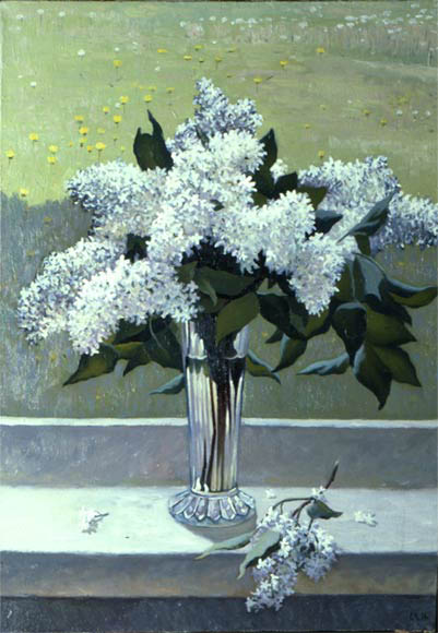 White lilac on the window, Sergei Chaplygin