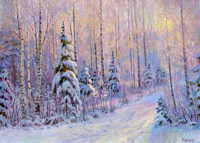 Winter in the forest, Rem Saifulmulukov