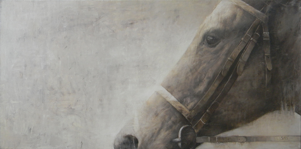 Мечта, Андрей Ситько- картина с изображением лошади, голова лошади, грусть, глаза