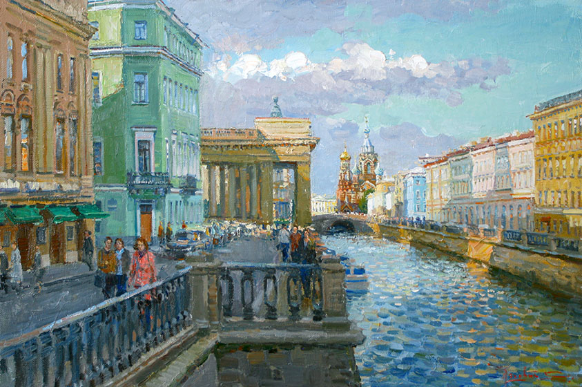 Near the Kazan Cathedral. St. Petersburg, Sergei Lyakhovitch