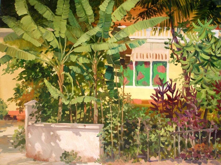 House in palm-tree plantation, Dmitry Yarovov