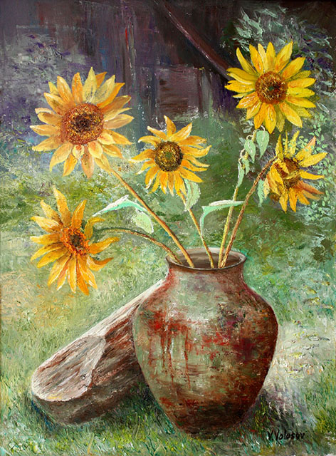 Sunflowers, Vladimir Volosov