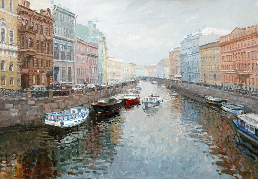 St. Petersburg. Quay of the river of the Moyka, Sergei Lyakhovitch