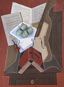Four Pears. Homage to Juan Gris