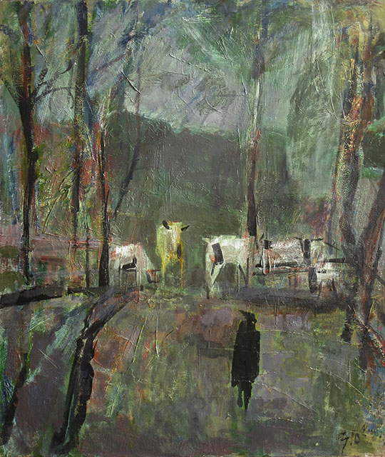 Landscape with Cows, Andrey Aranyshev