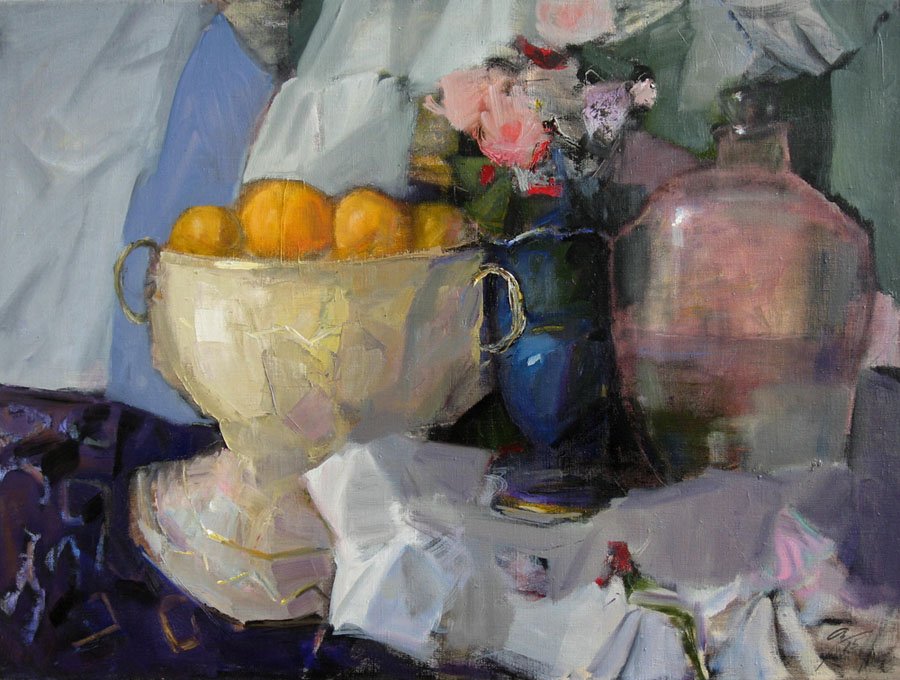 Натюрморт с синей вазой, Андрей Аранышев