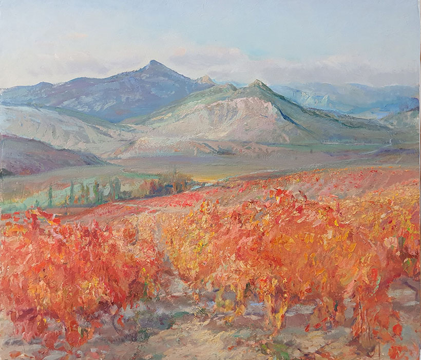 Red vineyards, Maria Sherbinina