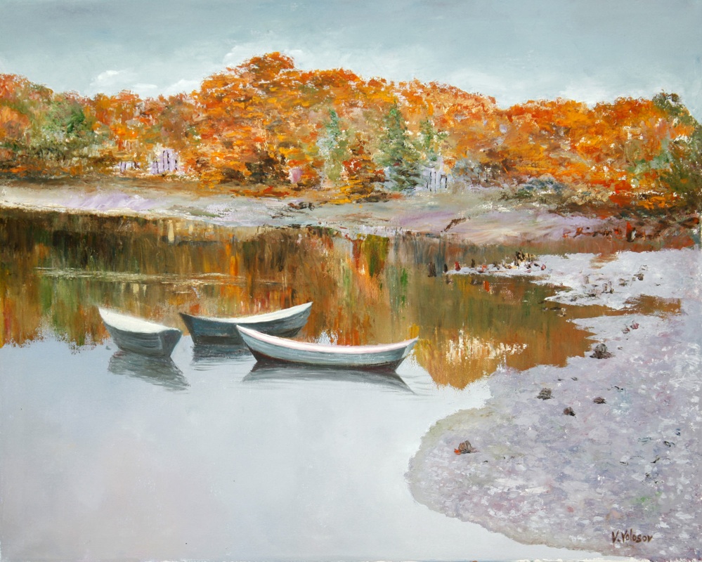 Gold Autumn in New England, Vladimir Volosov