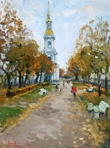 Колокольня Никольского собора. Санкт-Петербург