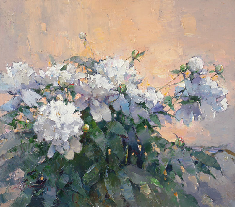 White peonies, Alexi Zaitsev