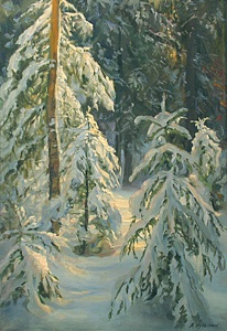 Little fir-tree under snow