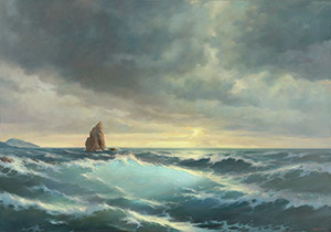 Crimean motif (rock "Sail")