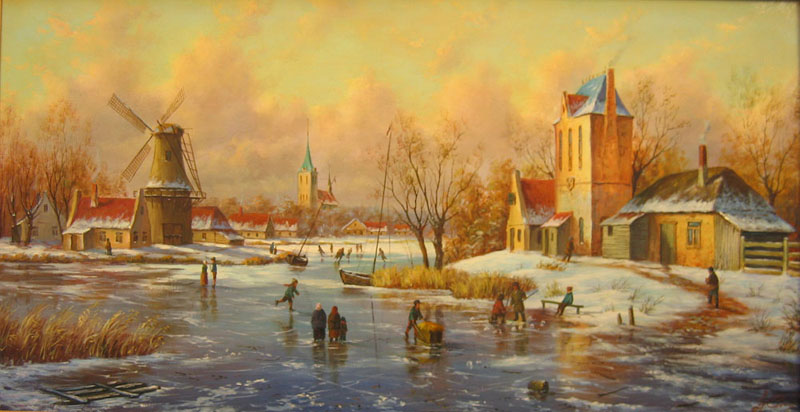 Lake in the winter, Yuri Studenikin