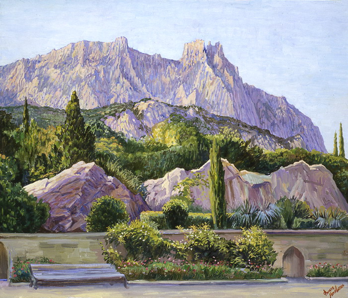 The view on St.Peter"s rock from Voroncevskiy palace. Crimea, Philip Moskvitin