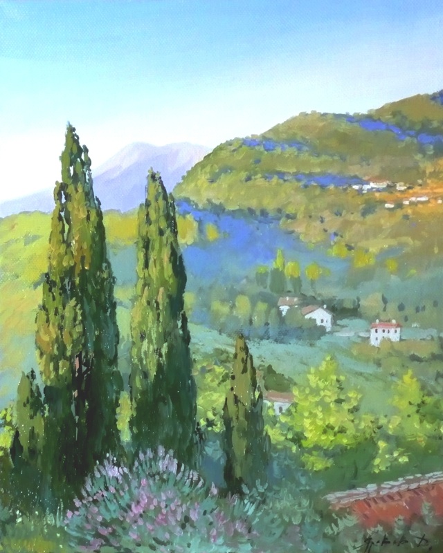 A series Italian etudes. Cypresses, Dmitry Yarovov