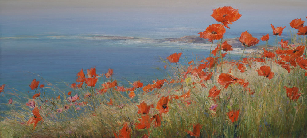 Poppies on the shore, Maria Sherbinina