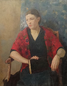 The woman's portrait (Smukrovich Peter Petrovich, 1926-1998)
